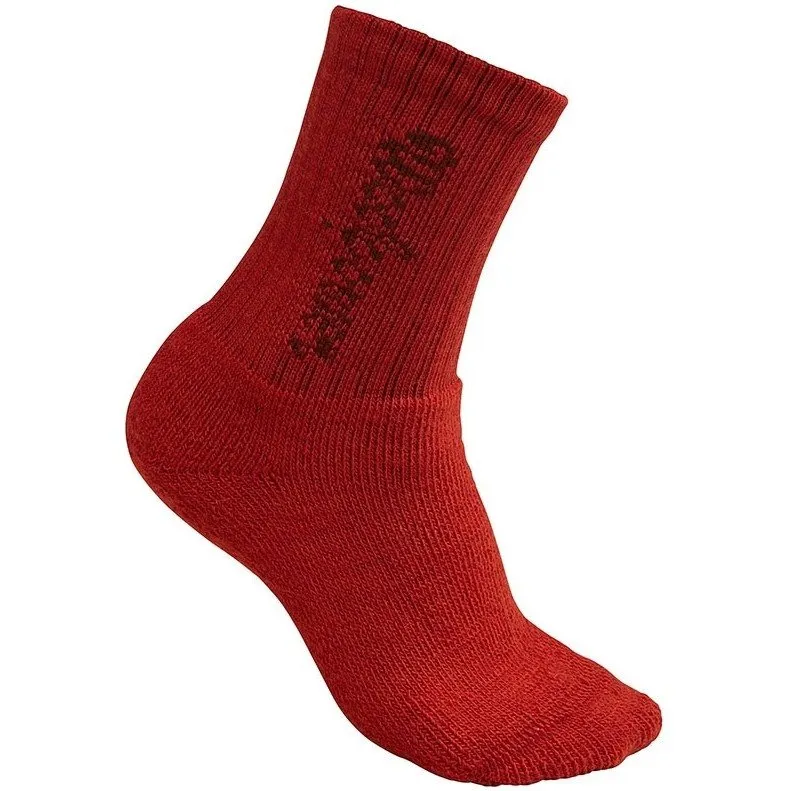 Alternativ bild 0 för Woolpower Kids Socks Classic Logo 400 Autumn Red