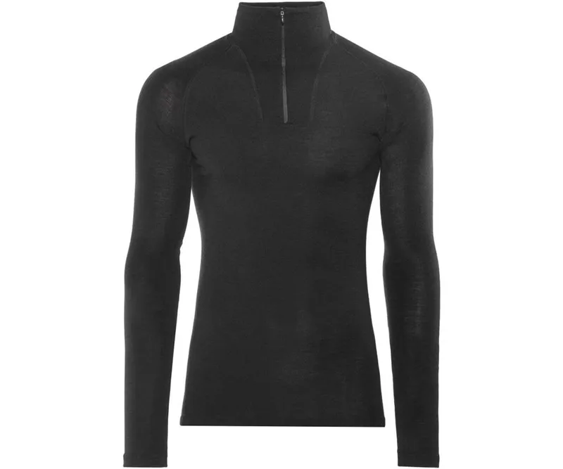 Bild 1 för Woolpower Zip Turtleneck Lite Black