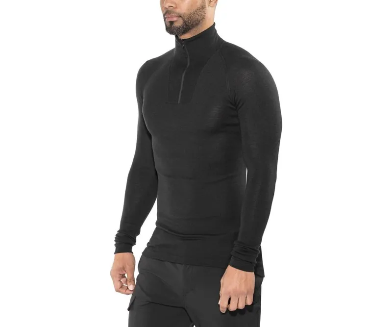 Bild 2 för Woolpower Zip Turtleneck Lite Black