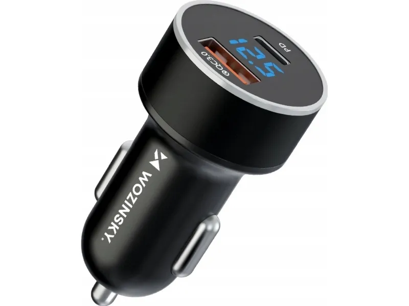 Alternativ bild 0 för Wozinsky Billaddare USB-C / USB-A, 36W - Svart