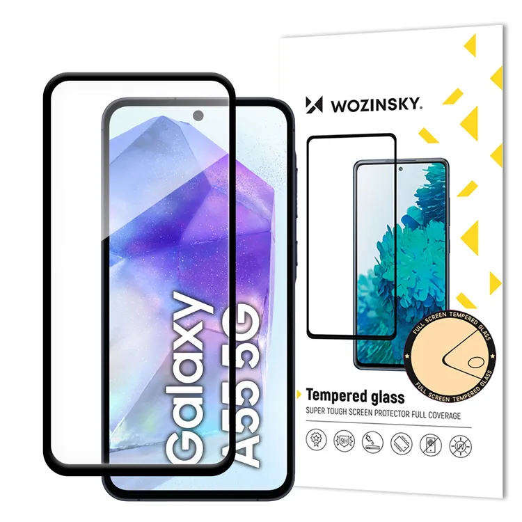 Alternativ bild 0 för Wozinsky Full Glue Protection Glass for Samsung Galaxy A55 5G transparent