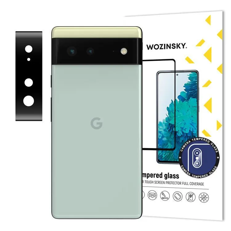 Alternativ bild 0 för Wozinsky Google Pixel 6 Kameralinsskydd i Härdat Glas Full Glue