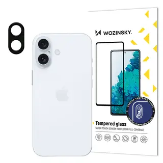 Produktfoto för Wozinsky iPhone 16 Linsskydd Härdat Glas 9H - Clear