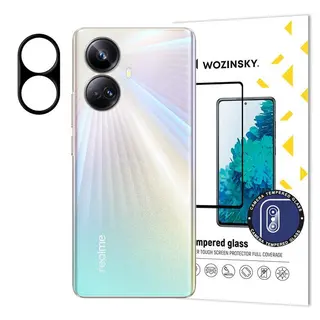 Produktfoto för Wozinsky Realme 10 Pro Plus Kameralinsskydd i Härdat Glas Full Glue