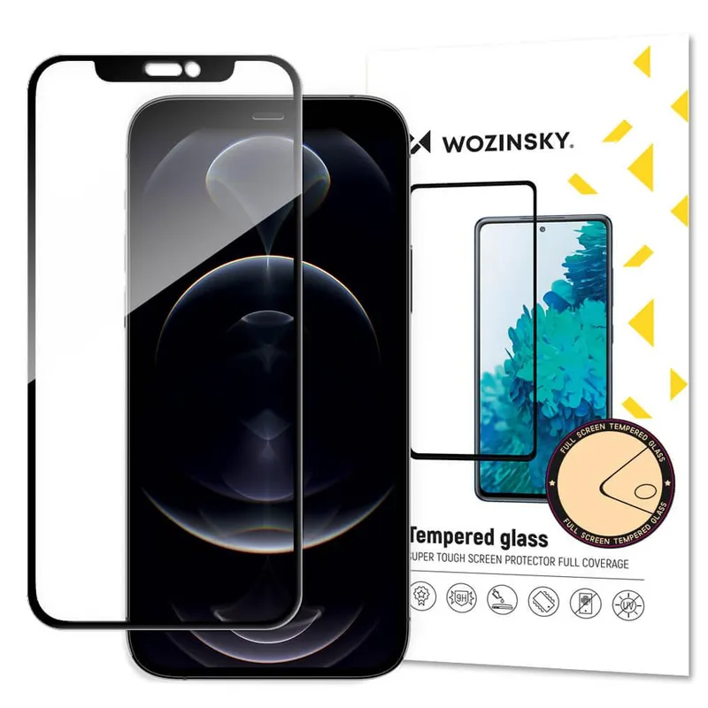 Alternativ bild 0 för Wozinsky Skärmskydd 9H svart Apple iPhone 13 Pro Max/14 Plus