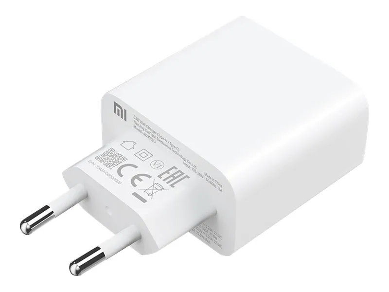 Alternativ bild 0 för Xiaomi Mi - Strömadapter - 33 Watt - 3 A - PD - 2 utdatakontakter (USB, 24 pin USB-C)
