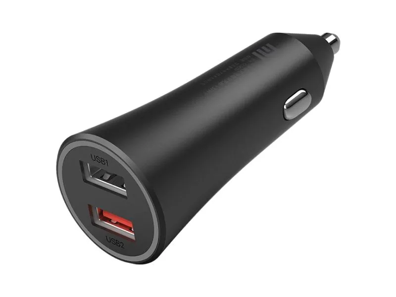 Alternativ bild 0 för Xiaomi Mi - Strömadapter för bil - 37 Watt - 3 A - Fast Charge - 2 utdatakontakter (2 x USB) - svart