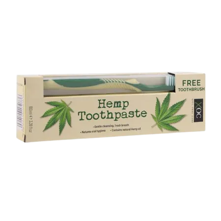 Bild 1 för XOC Tandkräm 100 ml med hampa + borste