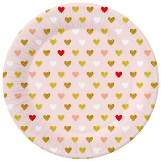 Produktfoto för XOXO Collection Tallrik Rosa 18 cm 6-pack