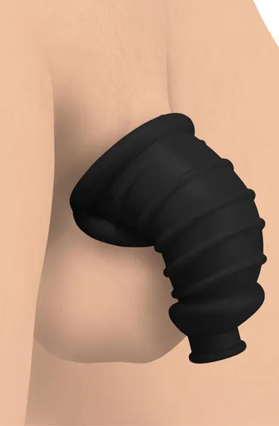 Bild 2 för XR Master Series: Dark Chamber, Silicone Chastity Cage
