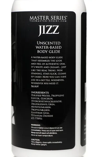 Bild 2 för XR Master Series: Jizz, White Water-Based Body Glide, 1000 ml