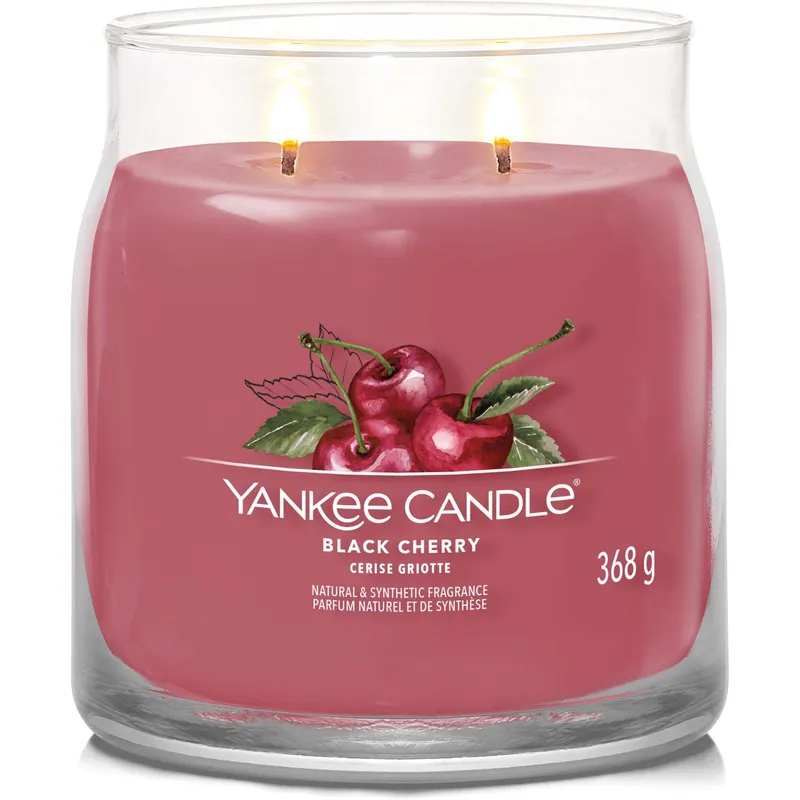 Bild 2 för Yankee Candle Black Cherry Signature Jar Medium