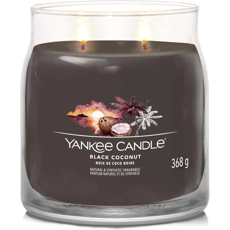 Bild 2 för Yankee Candle Black Coconut Signature Jar Medium