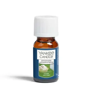 Produktfoto för Yankee Candle Clean Cotton, 10 ml, Bergamott, CEDAR, Liljekonvalj, Mysk, Rosa, vetiveria, Trä, Doftspridare