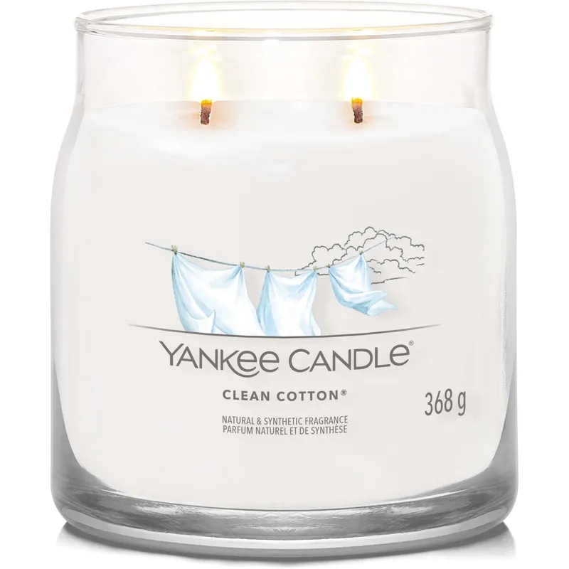 Bild 2 för Yankee Candle Clean Cotton Signature Jar Medium