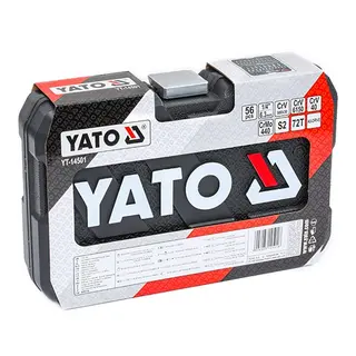 Produktfoto för Yato YT-14501, Topnyckelsats, 56 st, Krom, Krom-vanadium-stål, 1,85 kg