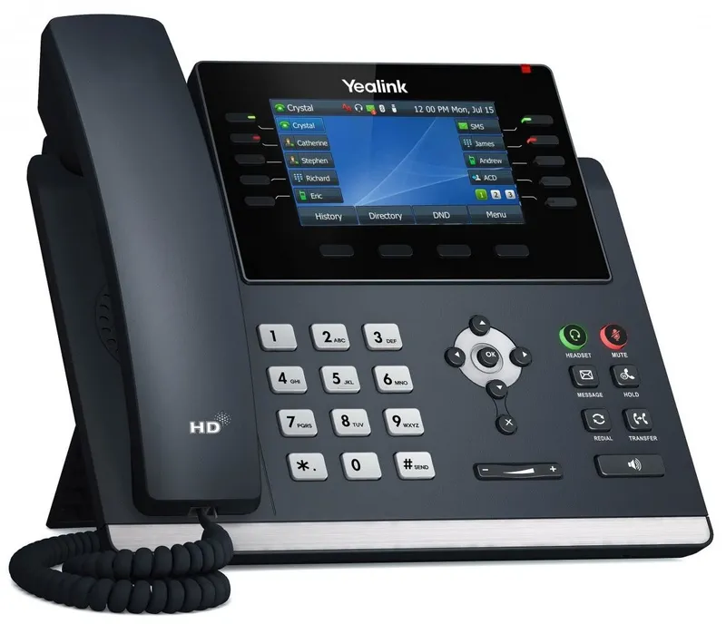 Alternativ bild 0 för Yealink SIP-T46U - VoIP-telefon med nummerpresentation - 3-riktad samtalsförmåg - SIP, SIP v2 - 16 rader - klassiskt grå