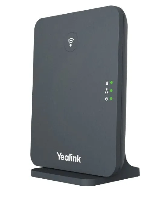 Alternativ bild 0 för Yealink W70B - Sladdlös telefonbasstation/VoIP-telefonbasstation med nummerpresentation - IP-DECT - 3-riktad samtalsförmåg - SIP, SIP v2, SRTP, RTCP-XR, VQ-RTCPXR - klassiskt grå