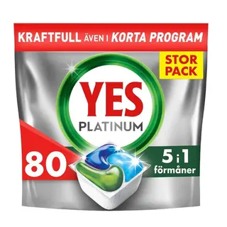 Produktfoto för yes Maskindisk Platinum tabletter