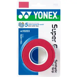 Produktfoto för Yonex Super Grap 3-Pack Red