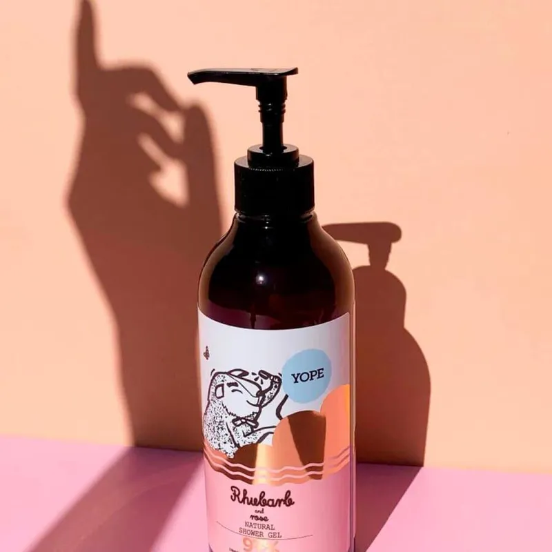 Bild 4 för YOPE Botanical Shower Gel Rhubarb and Rose 400 ml