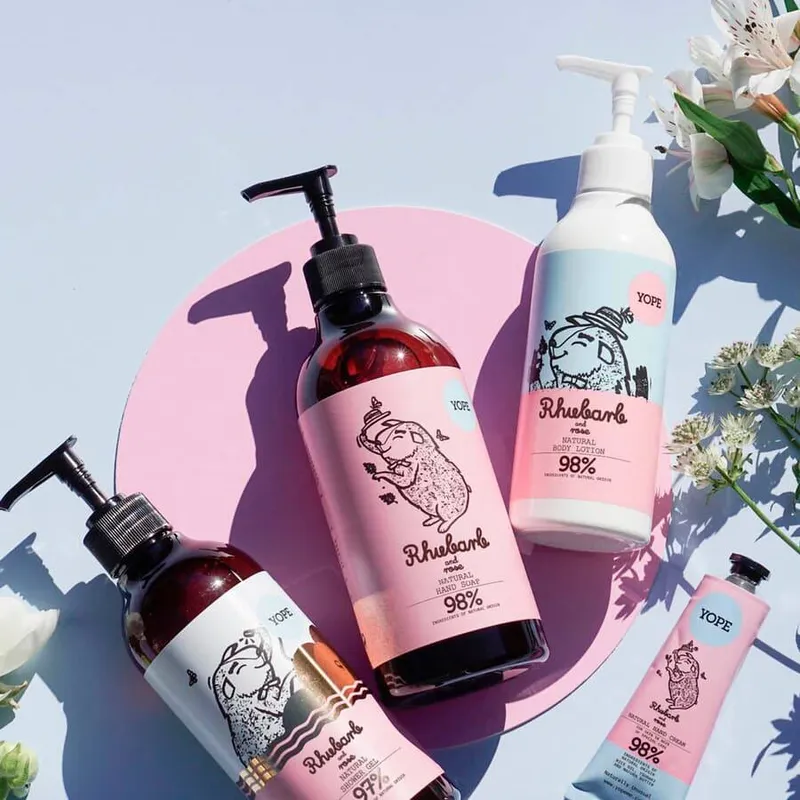 Bild 5 för YOPE Botanical Shower Gel Rhubarb and Rose 400 ml