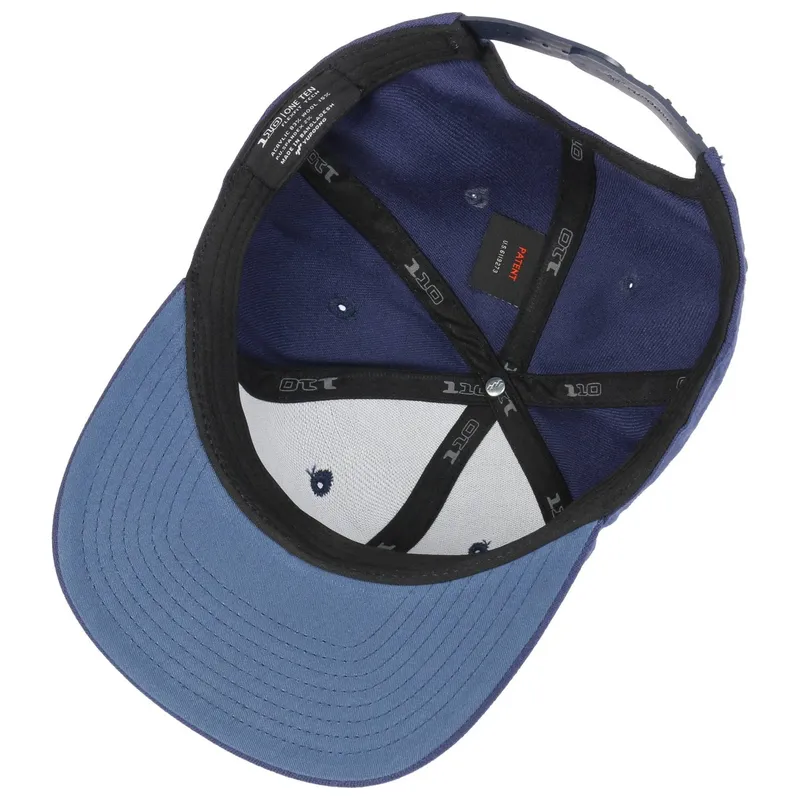 Bild 3 för Yupoong - Blå snapback Keps - Lux Navy 110 Snapback @ Hatstore