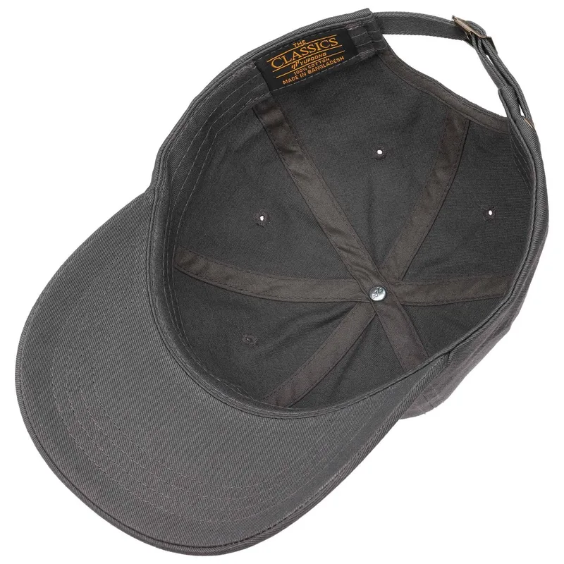 Bild 3 för Yupoong - Grå adjustable Keps - Dark Grey Dad Cap @ Hatstore