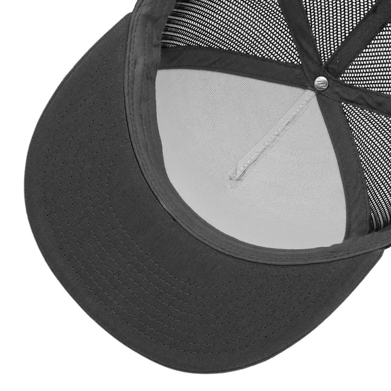 Bild 3 för Yupoong - Grå snapback Keps - Classic Charcoal A-Frame Snapback Trucker @ Hatstore