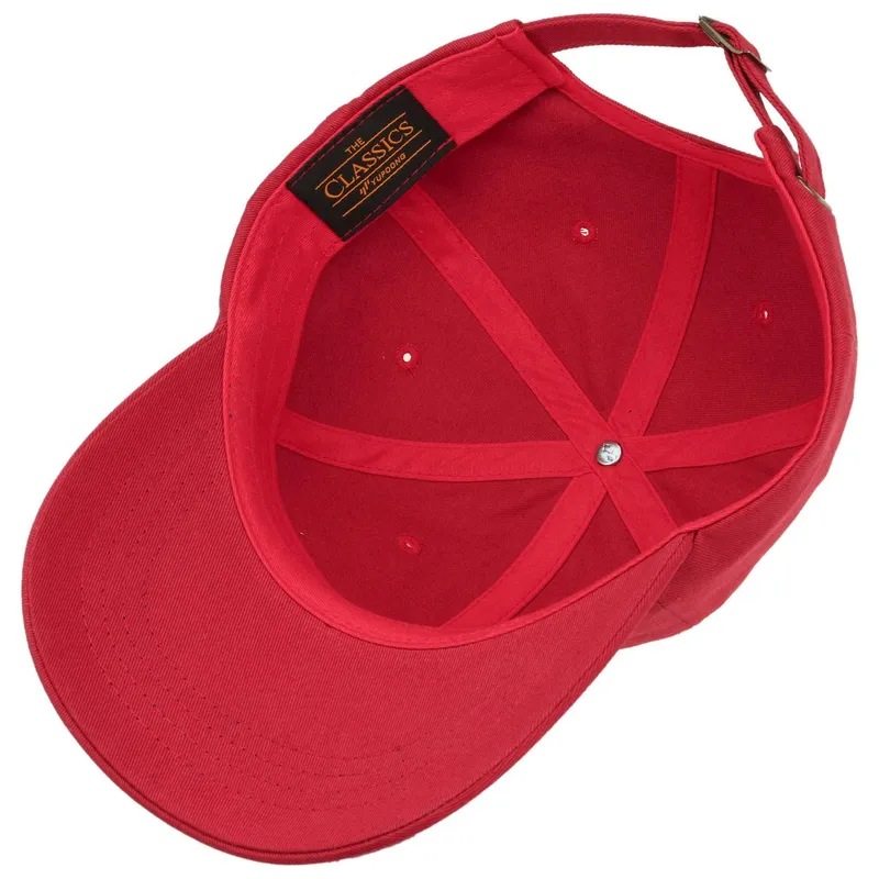 Bild 3 för Yupoong - Röd unconstructed Keps - Cranberry Dad Cap @ Hatstore