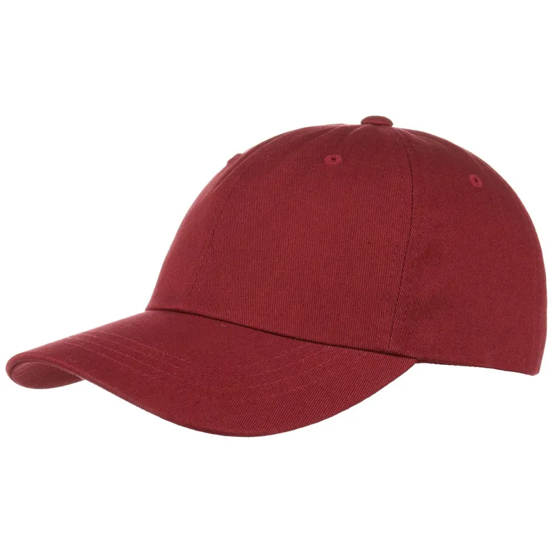 Bild 1 för Yupoong - Röd unconstructed Keps - Maroon Dad Cap @ Hatstore