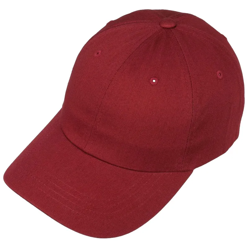 Bild 2 för Yupoong - Röd unconstructed Keps - Maroon Dad Cap @ Hatstore