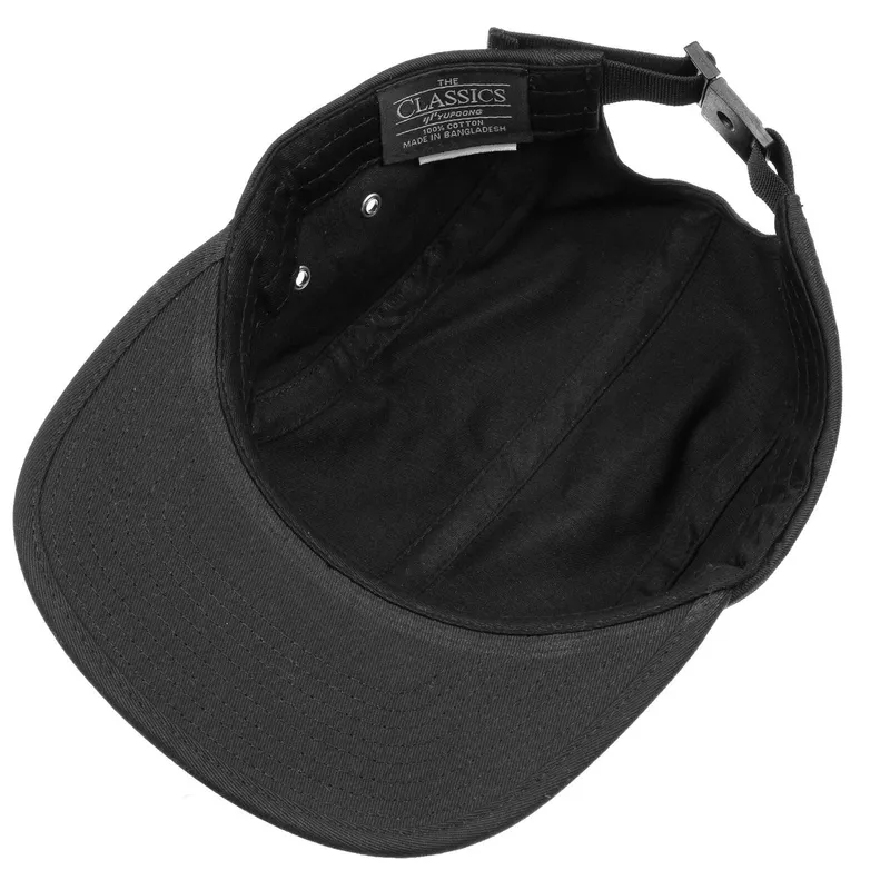 Bild 3 för Yupoong - Svart 5panel Keps - Black 5-Panel @ Hatstore