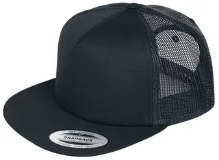 Produktfoto för Yupoong - Svart trucker Keps - Foam Blank Black Trucker @ Hatstore