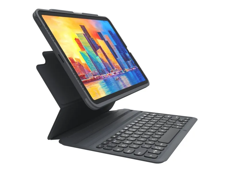 Alternativ bild 0 för ZAGG Pro Keys - Tastatur & Folio set - Nordisk - Grå