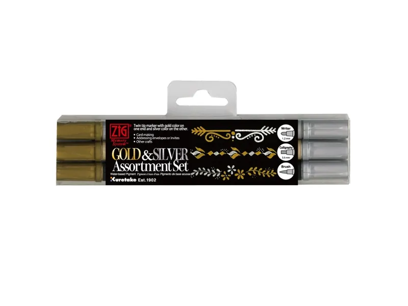 Alternativ bild 0 för Zig Twin tip gold and silver 3-set