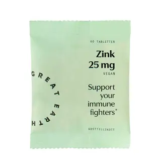 Produktfoto för Zink 25mg Refill 60 tabletter