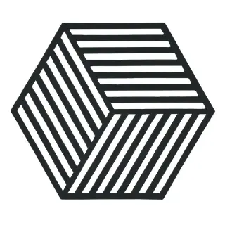 Produktfoto för Zone Bordsunderlägg Black Hexagon