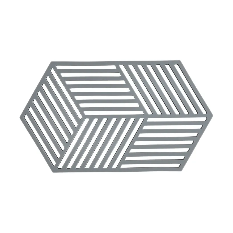 Alternativ bild 0 för Zone Denmark Hexagon grytunderlägg stor Cool Grey