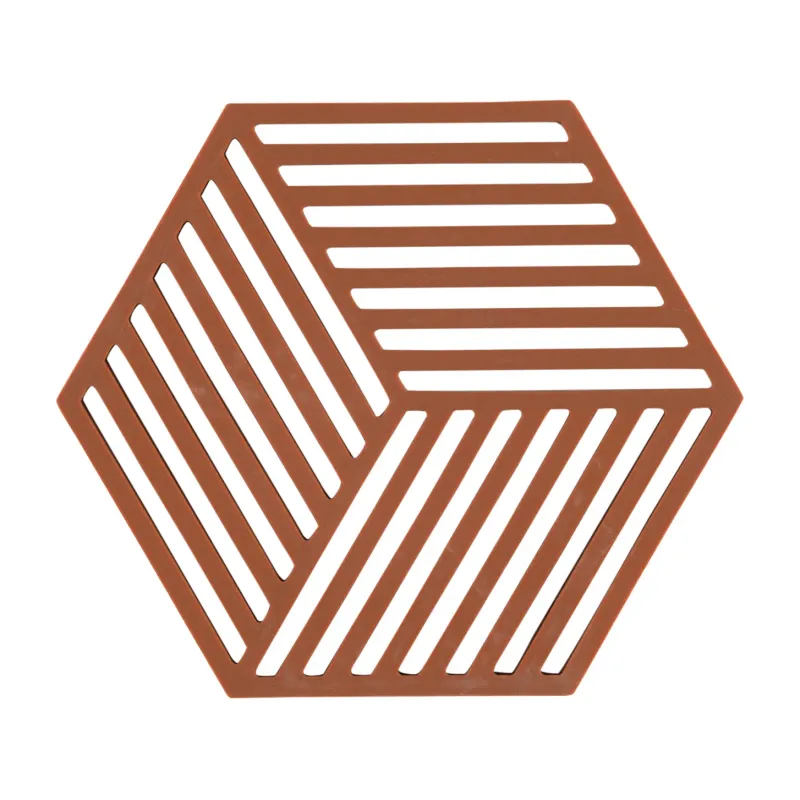 Alternativ bild 0 för Zone Denmark Hexagon grytunderlägg Terracotta