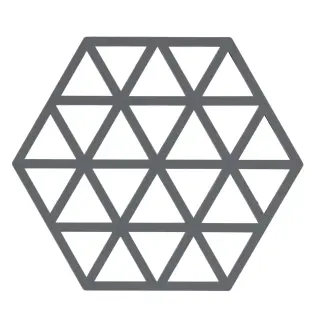 Produktfoto för Zone Triangles grytunderlägg, 23 cm, cool grey