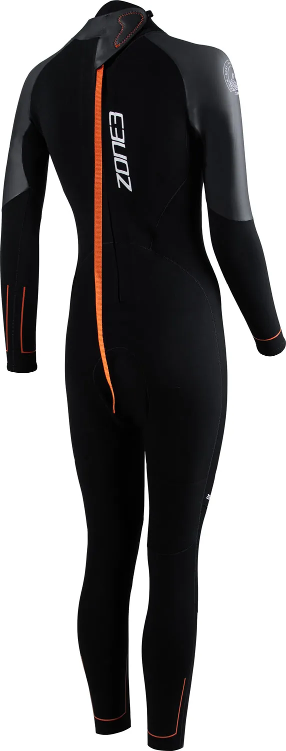 Bild 2 för Zone3 Active-Flex Wetsuit W Våtdräkt Black/Orange, SL