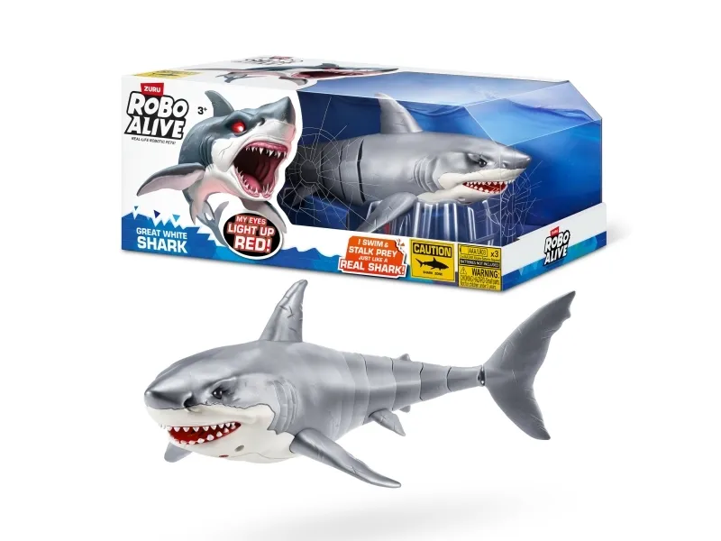 Alternativ bild 0 för Zuru Robo Alive Great White Shark Robothaj