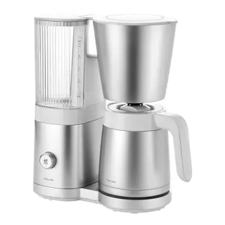 Produktfoto för Zwilling Enfinigy kaffebryggare 1,25 liter, silver/vit