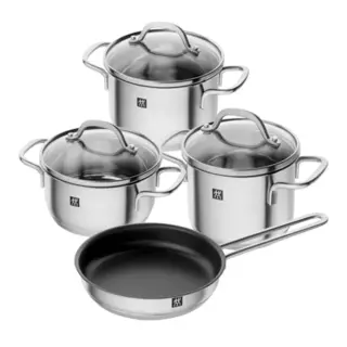 Produktfoto för Zwilling Pico grytset, 4 delar + 3 glaslock