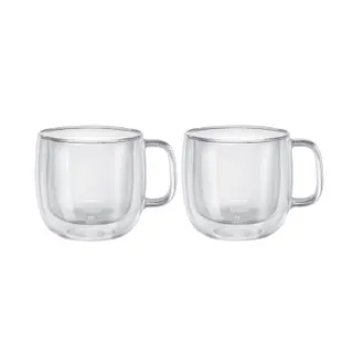 Produktfoto för Zwilling Sorrento Cappuccinoglas med handtag, 2- pack, 450 ml