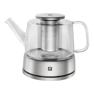 Produktfoto för ZWILLING SORRENTO, Enklel tekanna, 800 ml, Rostfritt stål, Transparent, Glas, Silikon, Rostfritt stål, Infuser-filter, Rostfritt stål