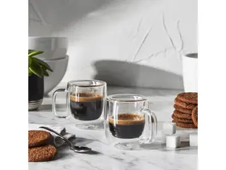 Produktfoto för Zwilling Sorrento Espresso glas med handtag, 2 pack, 80 ml