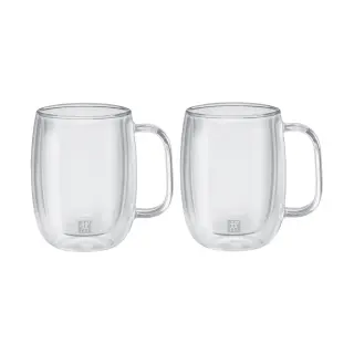 Produktfoto för Zwilling Sorrento Kaffeglas med handtag, 2- pack, 355 ml