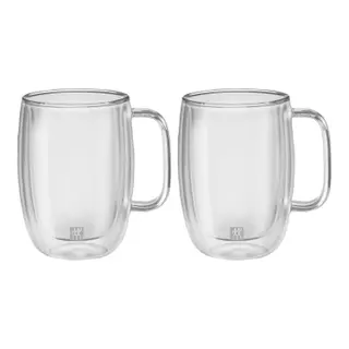 Produktfoto för Zwilling Sorrento Latteglas med handtag, 2- pack, 450 ml